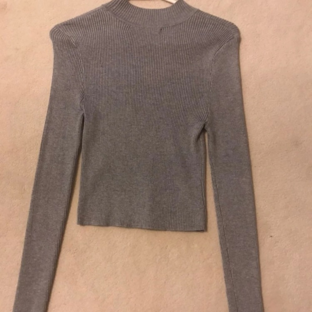 Grey Mockneck